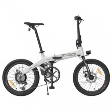 Bicicleta electrica pliabila HIMO Z20, Roti 20”, Motor 250W, Autonomie pana la 50-80 Km, Viteza maxima 25Km/h, Alb - 1