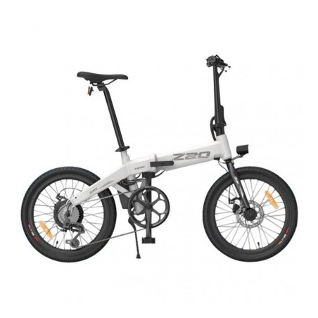 Bicicleta electrica pliabila HIMO Z20, Roti 20”, Motor 250W, Autonomie pana la 50-80 Km, Viteza maxima 25Km/h, Alb