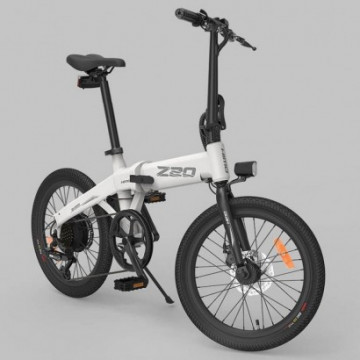 Bicicleta electrica pliabila HIMO Z20, Roti 20”, Motor 250W, Autonomie pana la 50-80 Km, Viteza maxima 25Km/h, Alb - 2