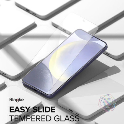 Folie pentru Samsung Galaxy S24 (set 2) - Ringke Easy Slide Tempered Glass - Clear - 2