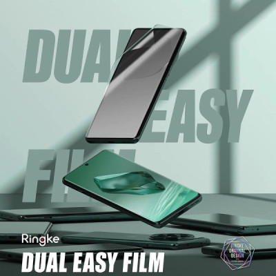 Folie pentru OnePlus 12 (set 2) - Ringke Dual Easy Full - Clear - 2
