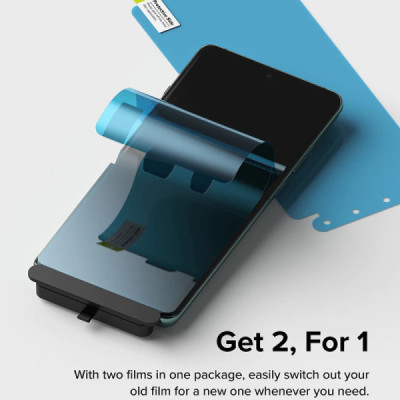 Folie pentru OnePlus 12 (set 2) - Ringke Dual Easy Full - Clear - 3