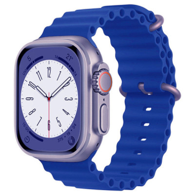 Curea pentru Apple Watch 1/2/3/4/5/6/7/8/9/SE/SE 2/Ultra/Ultra 2 (42/44/45/49mm) - Techsuit Watchband (W038) - Blue - 1