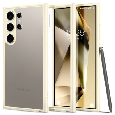 Husa pentru Samsung Galaxy S24 Ultra - Spigen Ultra Hybrid - Mute Beige - 1