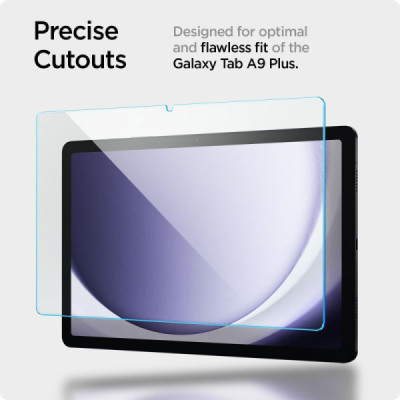 Folie pentru Samsung Galaxy Tab A9 Plus - Spigen Glas.tR Slim - Clear - 6