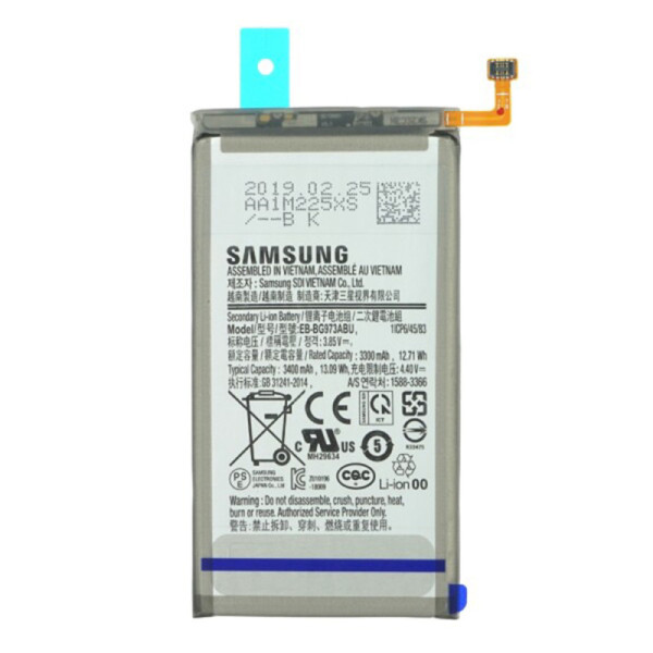 Baterie pentru Samsung Galaxy S10 (SM-G973), 3400mAh - Samsung EB-BG973ABU (11698) -Â Grey