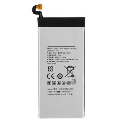 Baterie pentru Samsung Galaxy S6 (SM-G920F), 2550mAh - OEM EB-BG920ABE (10744) -Â Grey - 1
