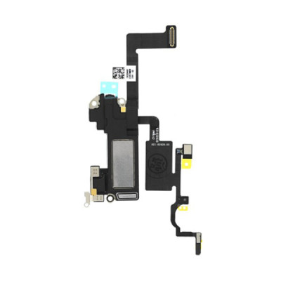 Difuzor Ureche Compatibil cu iPhone 12, cu Senzor Lumina Proximitate si Banda - OEM (14834) - Black - 1