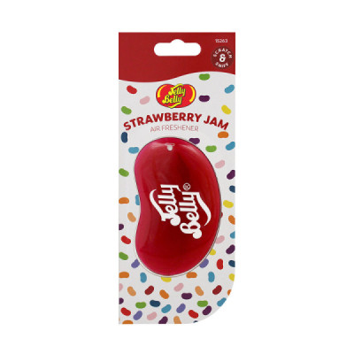 Odorizant Solid pentru Masina - Jelly Belly - Strawberry Jam - 1