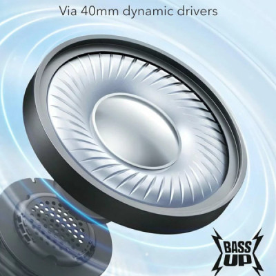 Casti Bluetooth 5.3, pliabile - Anker SoundCore H30i (A3012G11) - Black - 3