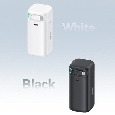 Baterie Externa 18000mAh USB-C PD45W cu Cablu Type-C - Usams (US-CD216) - White - 7