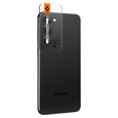 Folie Camera pentru Samsung Galaxy S23 / S23 Plus / S24 (set 2) - Spigen Optik.tR EZ FIT - Black - 7