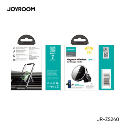 Suport de Masina cu Incarcare Wireless - JoyRoom (JR-ZS240) - Black - 7