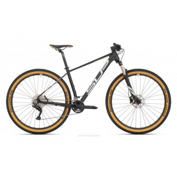 Bicicleta Superior XC 889 29 Matte Black Silver Olive 18.0 - (M)