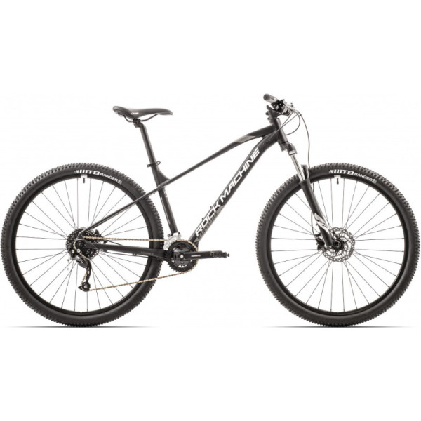 Bicicleta Rock Machine Manhattan 90-29 29 Matte Black Silver Silver 21.0 - (XL)