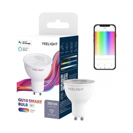Bec Yeelight LED GU10 Smart Bulb W1, Multicolor, 4.5W, 350 lm
