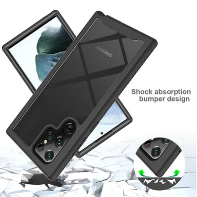 Husa pentru Samsung Galaxy S24 Ultra + Folie - Techsuit Defense360 Pro - Black - 4