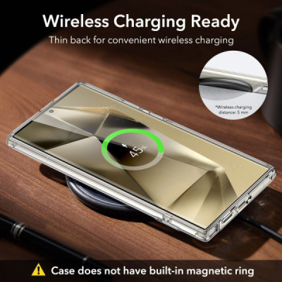 Husa pentru Samsung Galaxy S24 Ultra - ESR Air Shield Boost Kickstand - Clear - 6