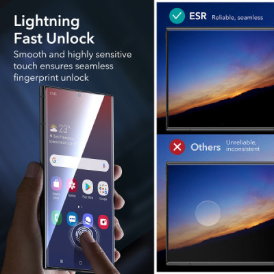 Folie pentru Samsung Galaxy S24 Ultra - ESR Screen Shield - Clear - 5