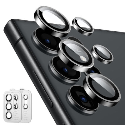 Folie Camera pentru Samsung Galaxy S24 Ultra (set 2) - ESR Lens Protector Tempered Glass - Black - 1