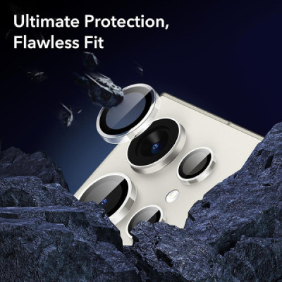 Folie Camera pentru Samsung Galaxy S24 Ultra (set 2) - ESR Lens Protector Tempered Glass - Clear - 4