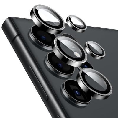 Folie Camera pentru Samsung Galaxy S24 Ultra - ESR Lens Protector Tempered Glass - Black - 1
