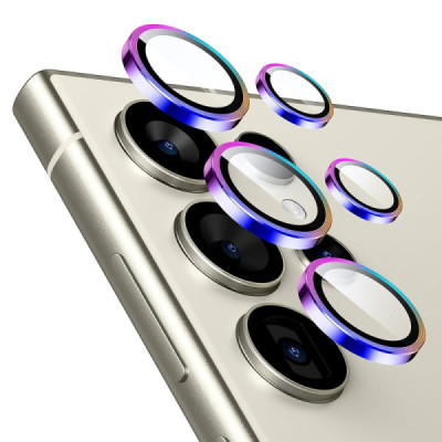 Folie Camera pentru Samsung Galaxy S24 Ultra - ESR Lens Protector Tempered Glass - Chromatic - 1