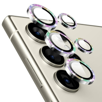 Folie Camera pentru Samsung Galaxy S24 Ultra - ESR Lens Protector Tempered Glass - Rhinestone - 1