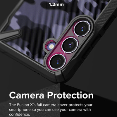 Husa pentru Samsung Galaxy S24 - Ringke Fusion X - Black - 7