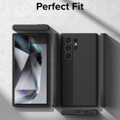 Husa pentru Samsung Galaxy S24 Ultra - Ringke Silicone Magnetic - Black - 2