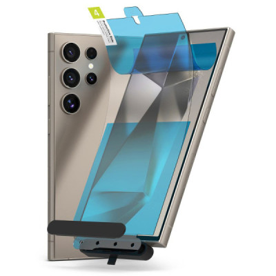 Folie pentru Samsung Galaxy S24 Ultra (set 2) - Ringke Dual Easy Full - Clear - 4