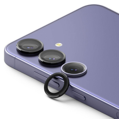 Folie Camera pentru Samsung Galaxy S24 - Ringke Camera Lens Frame Glass - Black - 1