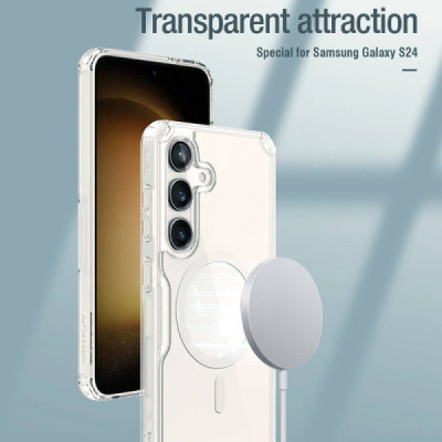 Husa pentru Samsung Galaxy S24 - Nillkin Nature TPU PRO MagSafe Case - Transparent - 7