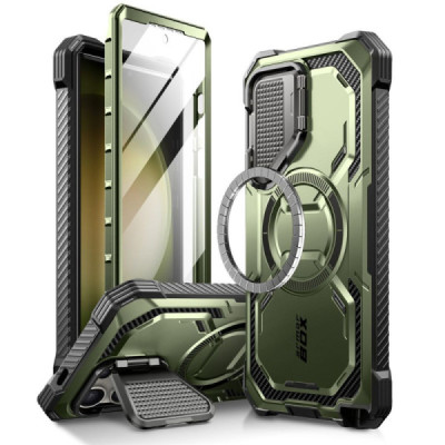 Husa pentru Samsung Galaxy S24 Ultra + Folie - I-Blason Armorbox MagSafe - Guldan - 1