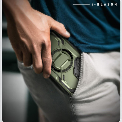 Husa pentru Samsung Galaxy S24 Plus + Folie - I-Blason Armorbox MagSafe - Guldan - 4