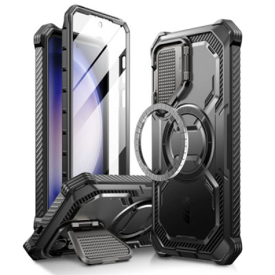 Husa pentru Samsung Galaxy S24 + Folie - I-Blason Armorbox MagSafe - Black - 1