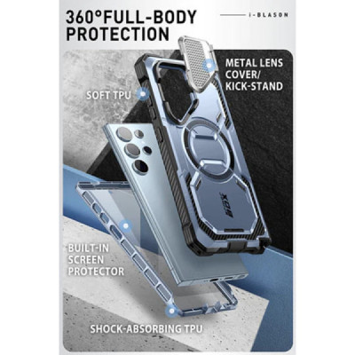 Husa pentru Samsung Galaxy S24 Ultra + Folie - I-Blason Armorbox MagSafe - Tilt - 5
