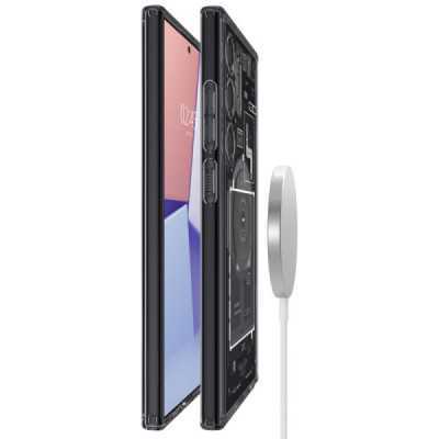 Husa pentru Samsung Galaxy S24 Ultra - Spigen Ultra Hybrid OneTap MagSafe Zero One - Matte Black - 6