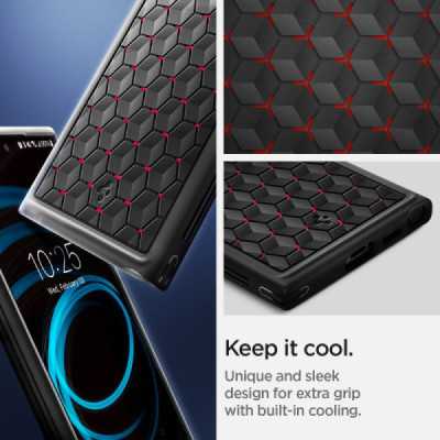 Husa pentru Samsung Galaxy S24 Ultra - Spigen Cryo Armor - Red - 5