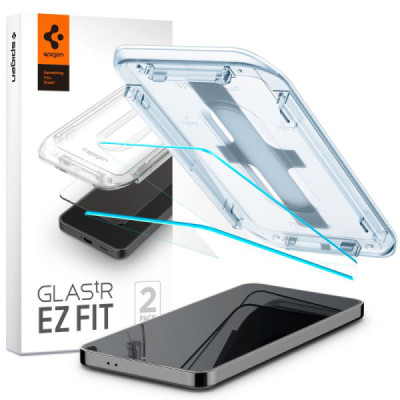 Folie pentru Samsung Galaxy S24 Plus (set 2) - Spigen Glas.tR EZ FIT - Clear - 1