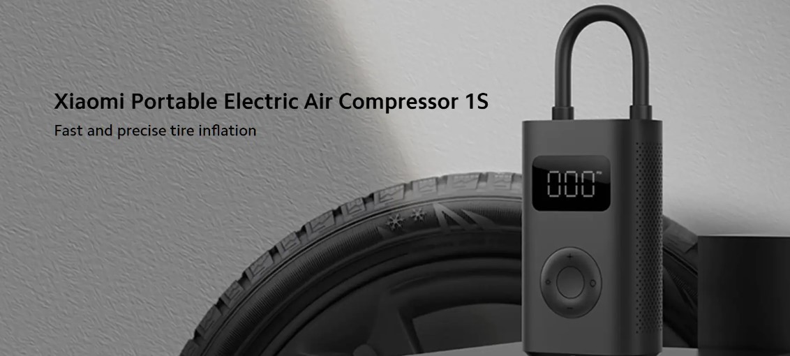 Compresor auto Xiaomi Mi 1S , 15L/min, USB Type-C, 0.5 Kg