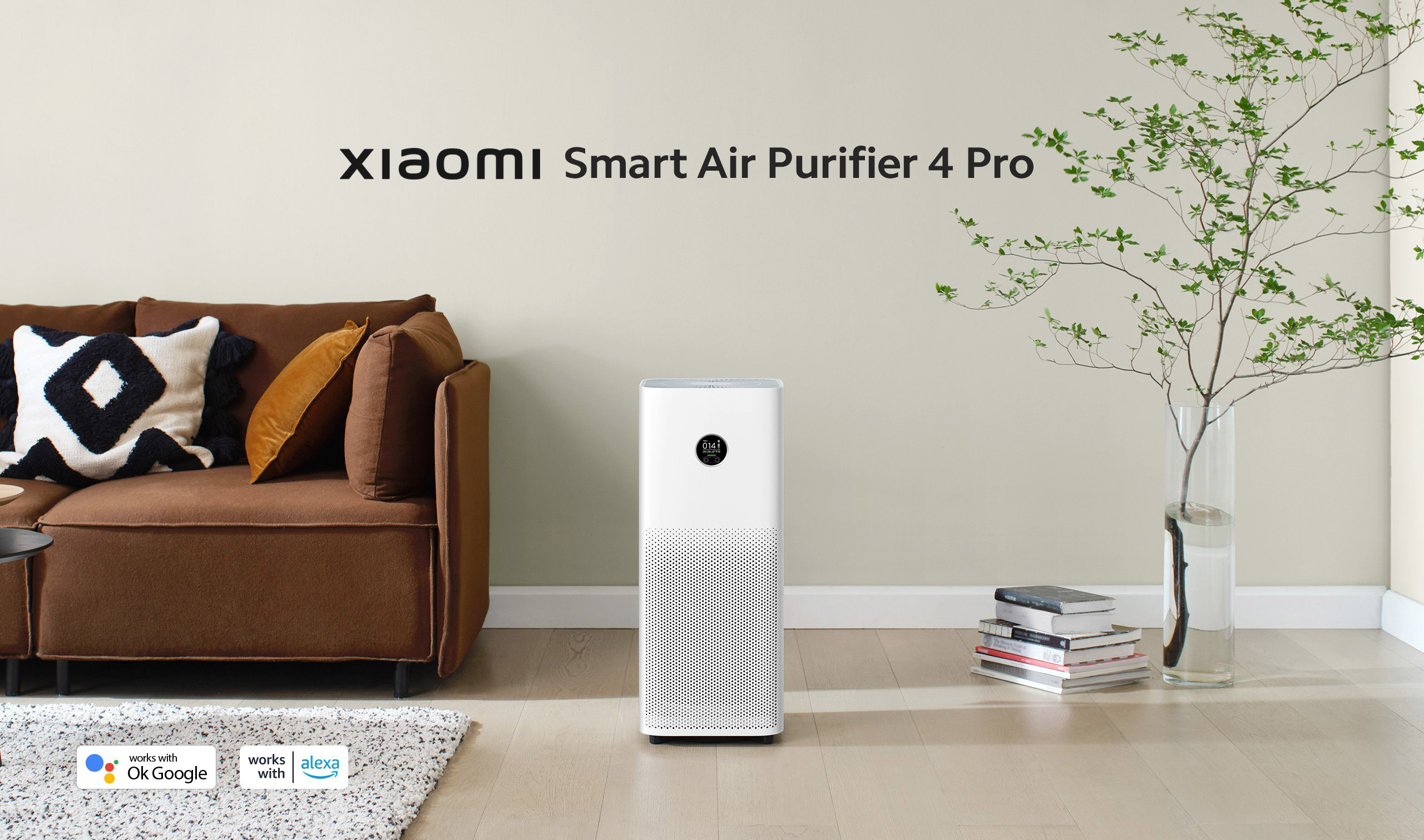 Purificator aer Xiaomi Smart Air Purifier 4 Pro, Smart Wi-Fi, CADR 500m3/h, Filtru HEPA, PM2.5, acoperire 60 mp
