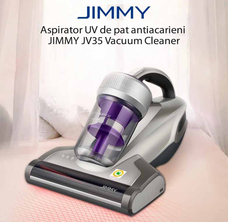 La reducere!  Aspirator UV de pat antiacarieni Jimmy JV35 Vacuum Cleaner